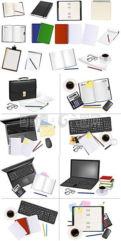 辦公用品矢量素材 創(chuàng)意設(shè)計的高效引擎